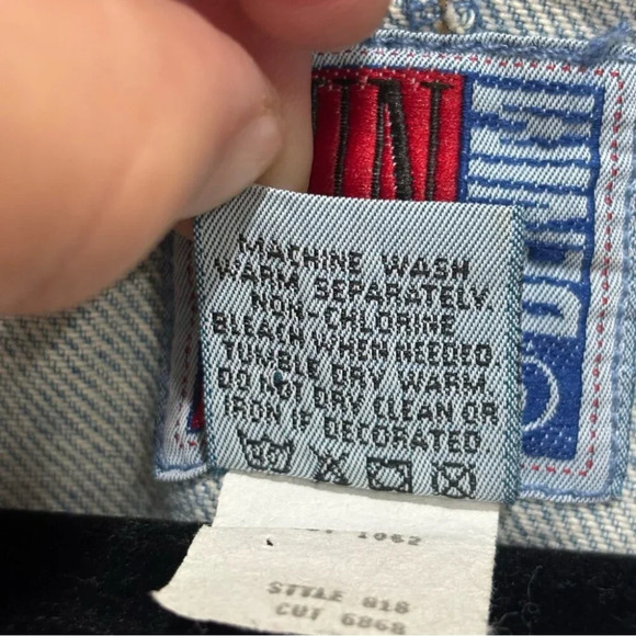 Vintage Sunbelt Jean/ Denim Long Sleeve Duster Cardigan Trench Coat Size M/L - Picture 8 of 12